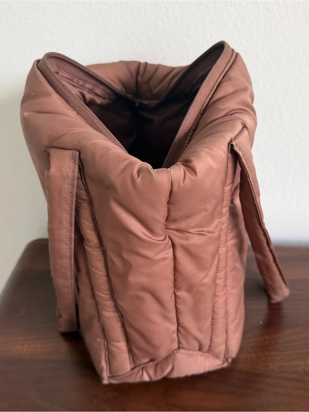 Baggu Puffer Mini Tote in Brown